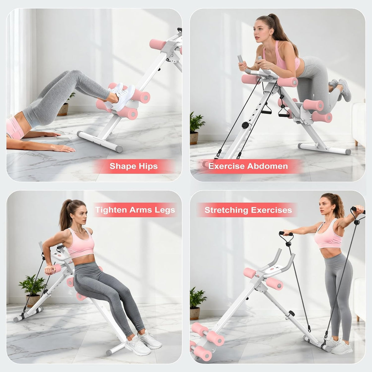 Adjustable Ab Workout Trainer Machine