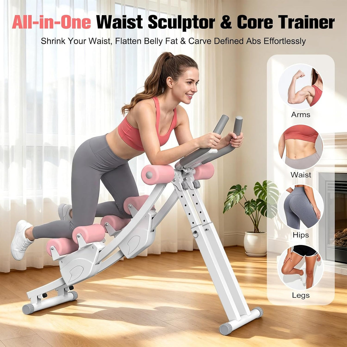 Dual Track Foldable Ab Trainer