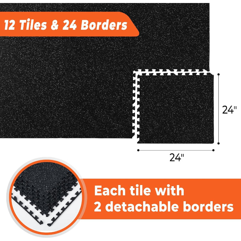 Rubber Top Interlocking Gym Mats