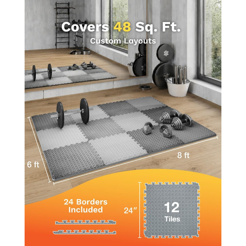 Thick Eva Interlocking Gym Floor Tiles