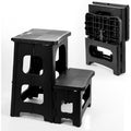 Black Plastic Foldable Step Stool