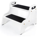 White Wooden 2 Step Stool