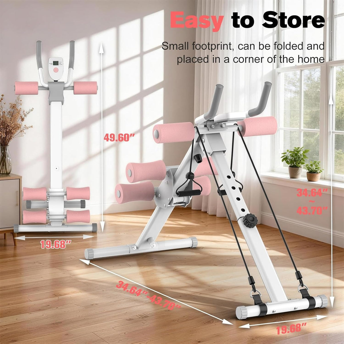 Adjustable Ab Workout Trainer Machine