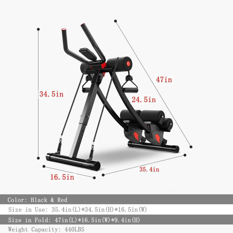 Height Adjustable Foldable Ab Trainer