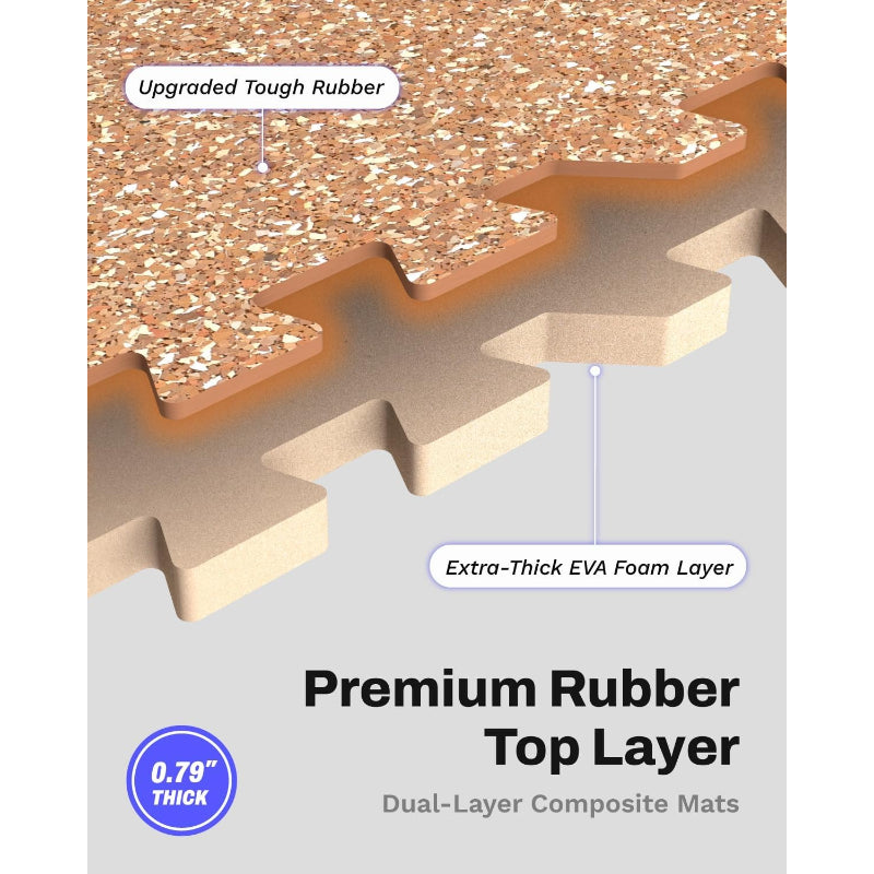 Rubber Top Home Gym Flooring Mat