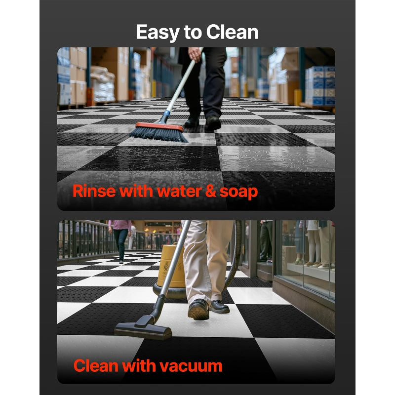 Graphite Gray Interlocking Garage Floor Tiles