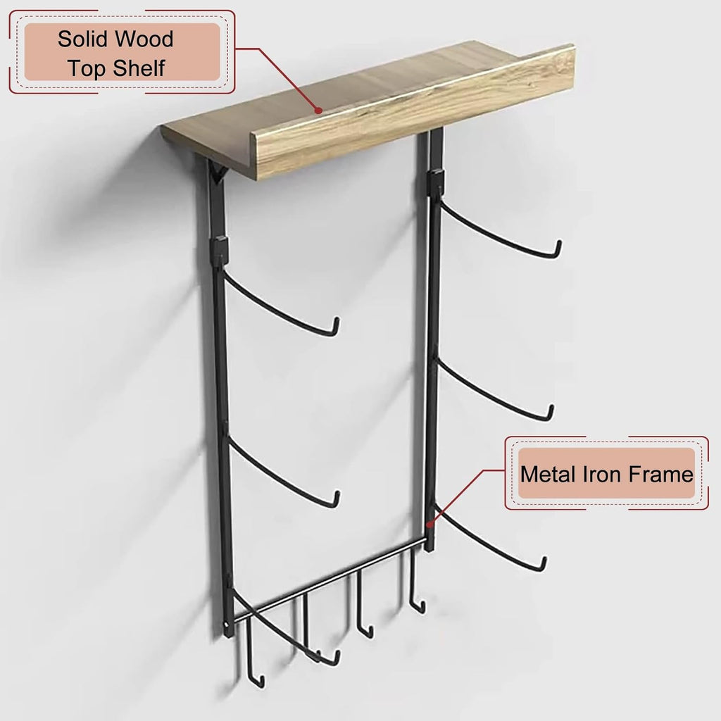 Wall Mount Yoga Mat Storage Rack