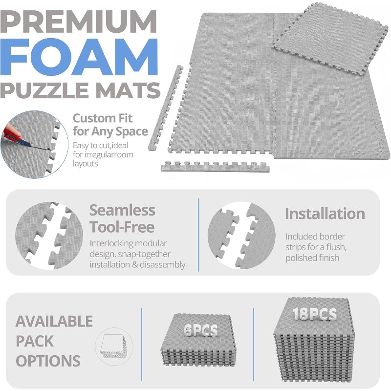 EVA Interlocking Gym Foam Tiles
