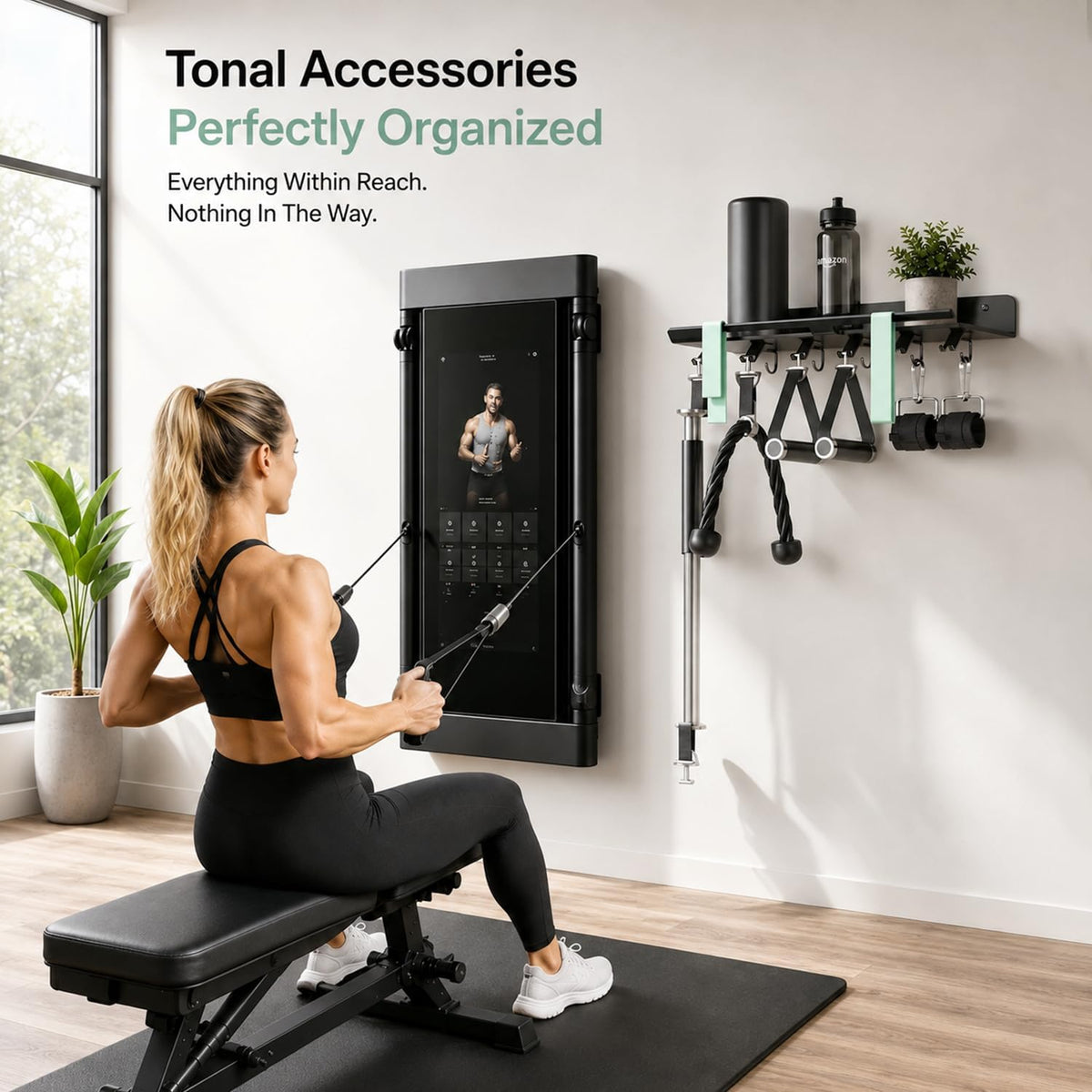 Gym Floating Accessory Shelf