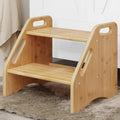 Bamboo Dual Height Toddler Step Stool