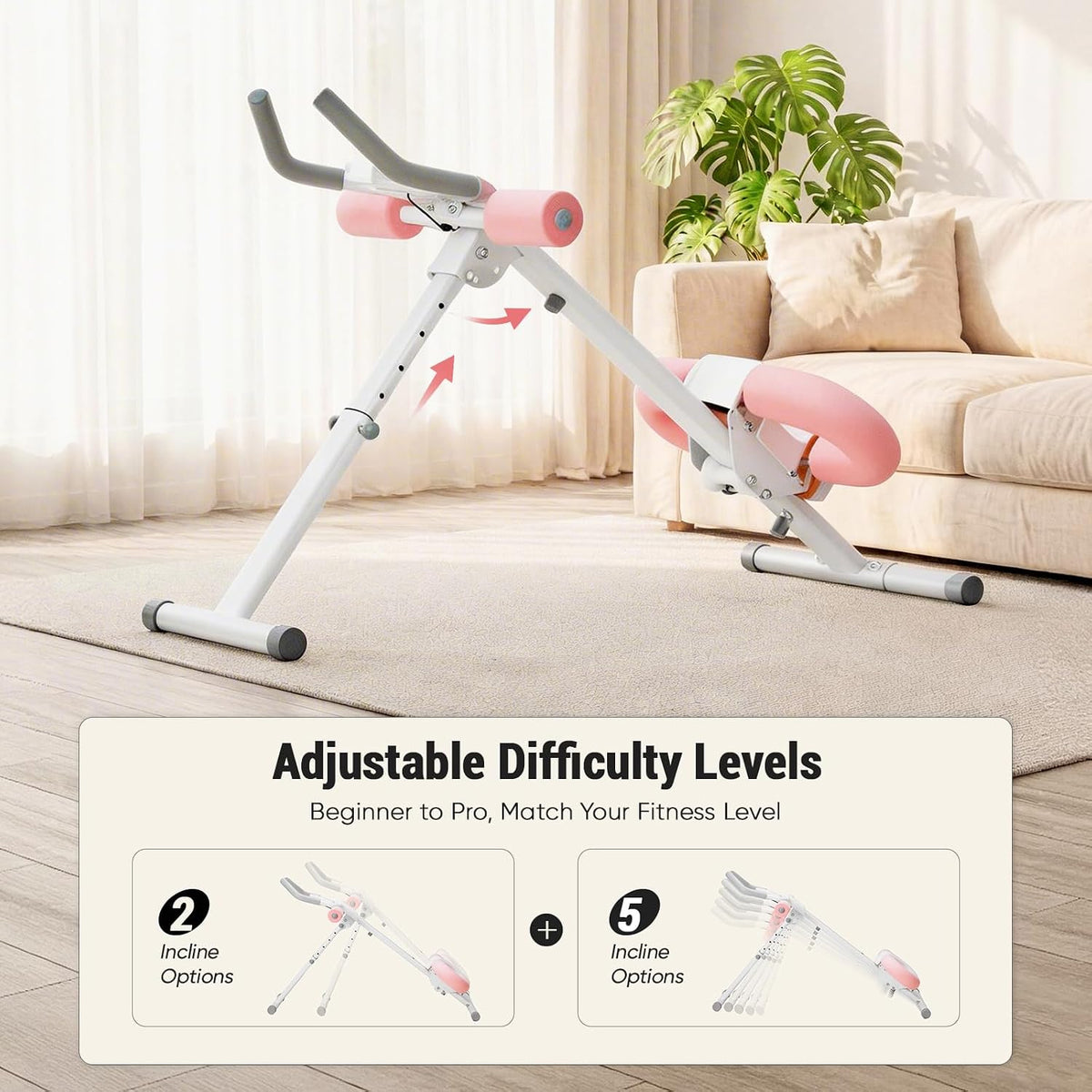 LCD Adjustable Ab Trainer Machine