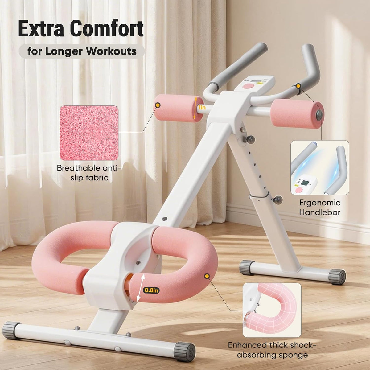 LCD Adjustable Ab Trainer Machine