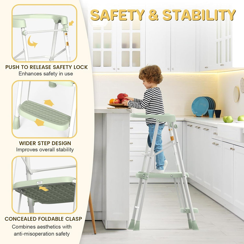 Foldable Toddler Step Stool Tower