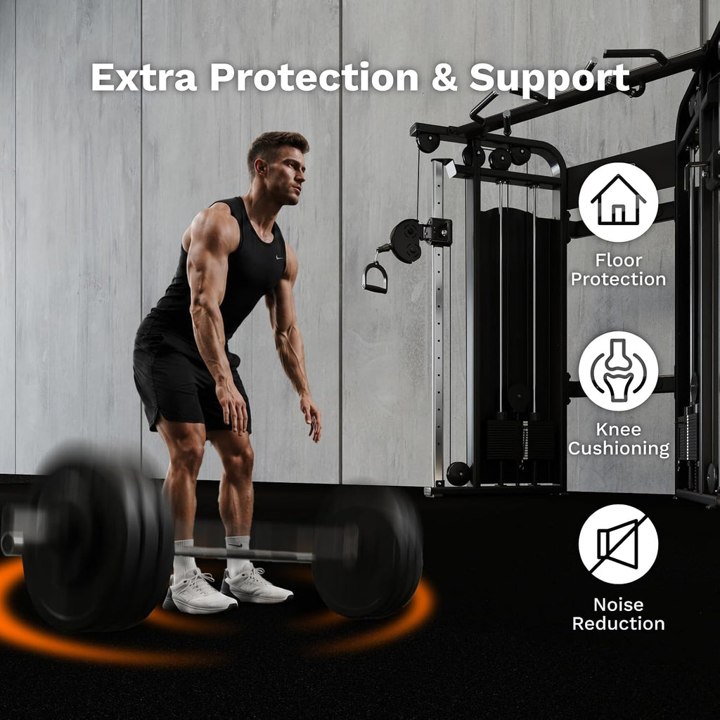 Ultra Thick Rubber Top Gym Flooring