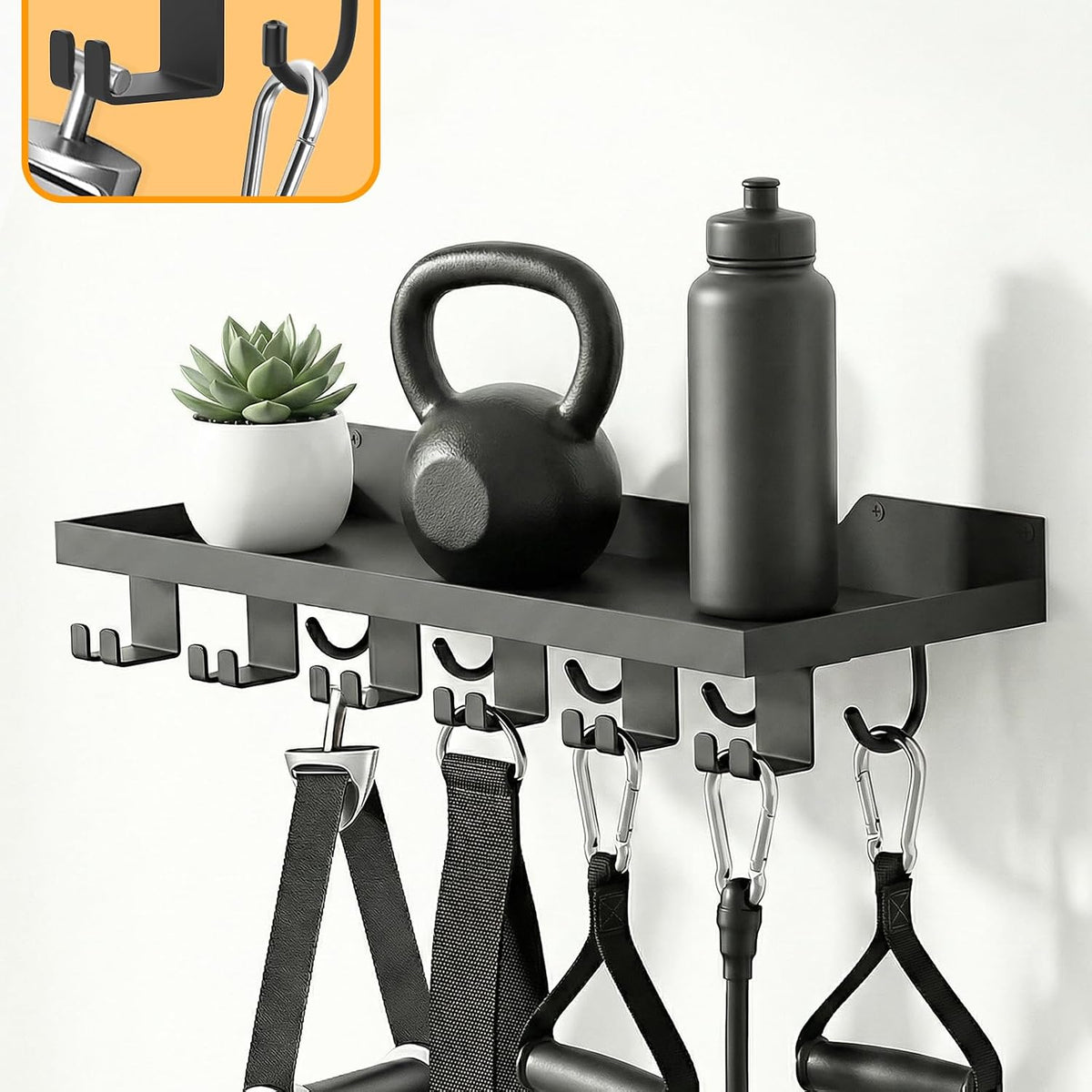 Metal Tonal Accessory Floating Shelf