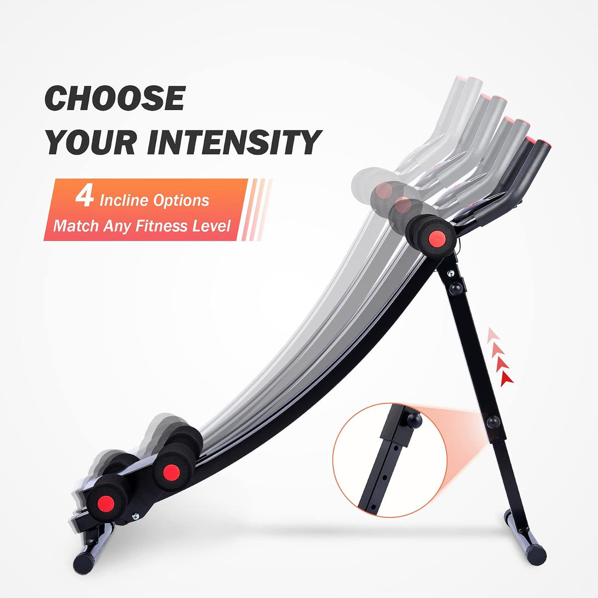 Digital Display Foldable Ab Crunch Coaster