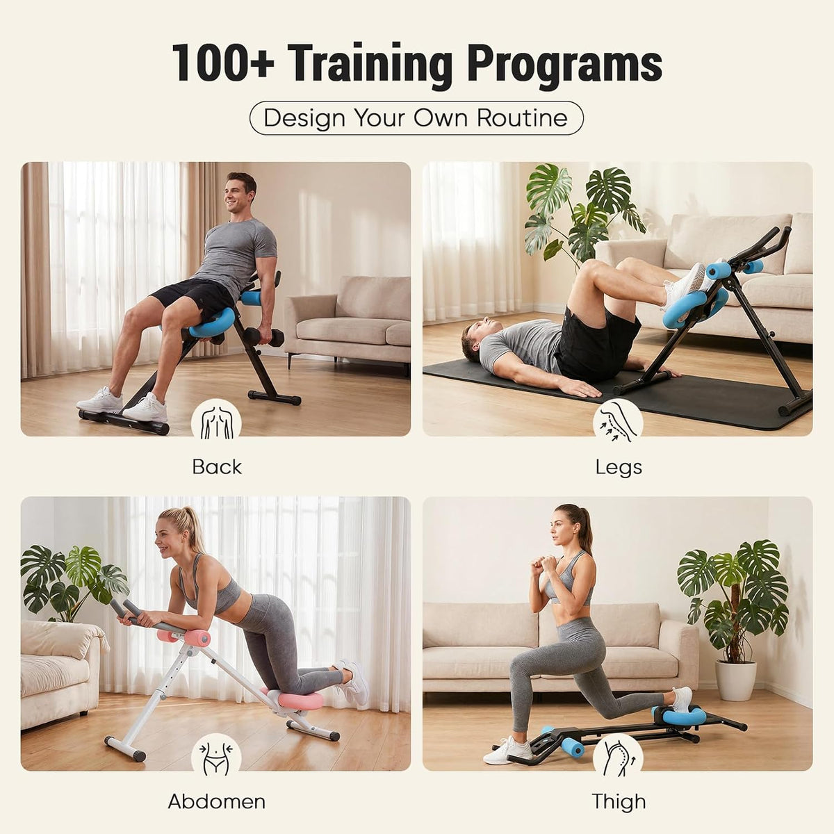 LCD Adjustable Ab Trainer Machine