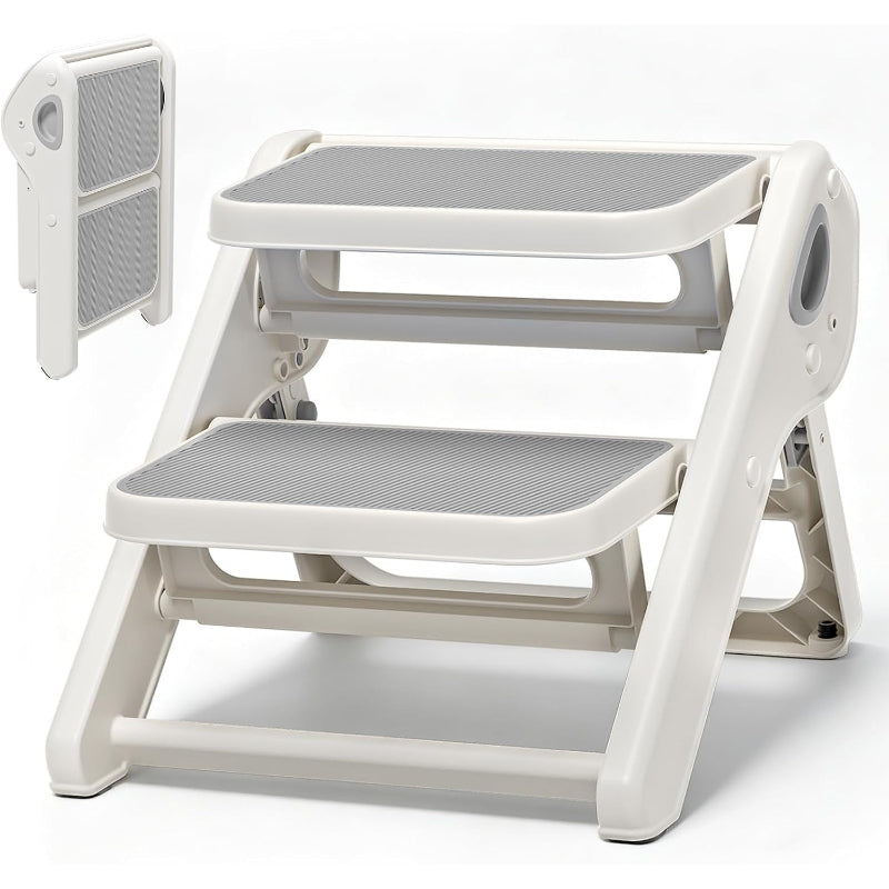 Grey Non-Slip Toddler Step Stool