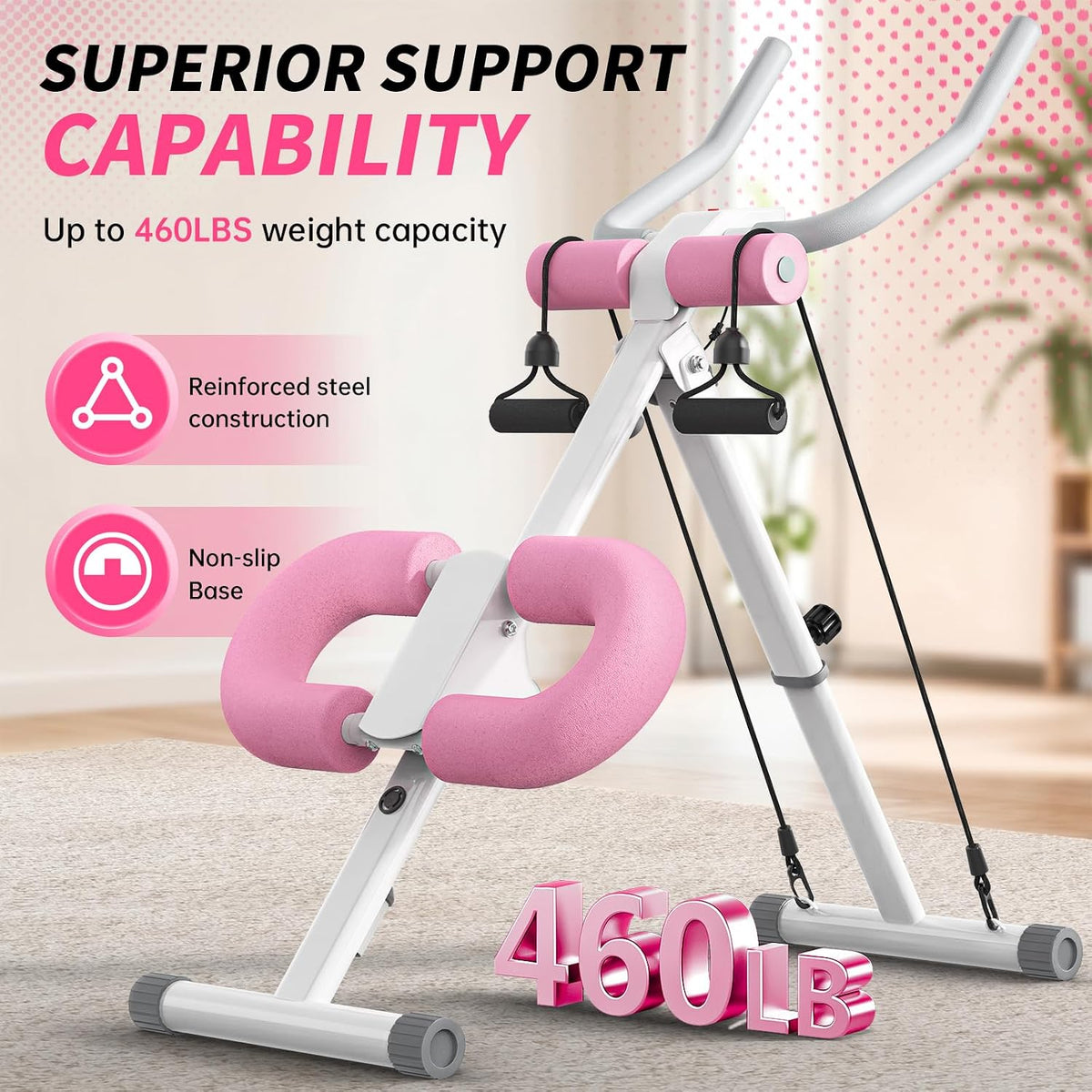 Foldable Adjustable Ab Trainer Machine