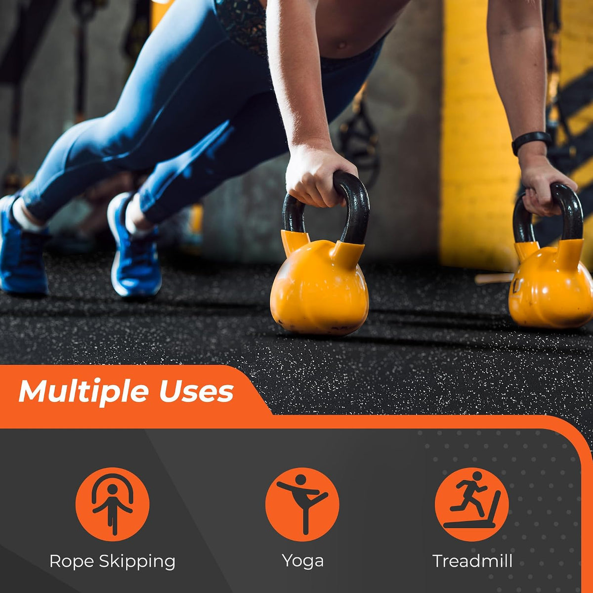 Rubber Top Interlocking Gym Mats