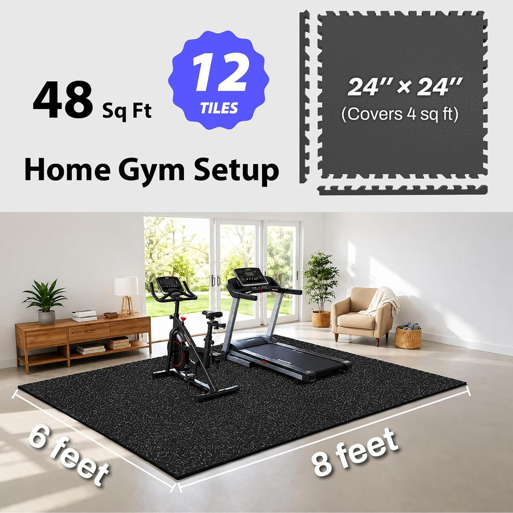 Ultra Thick Rubber Top Gym Flooring