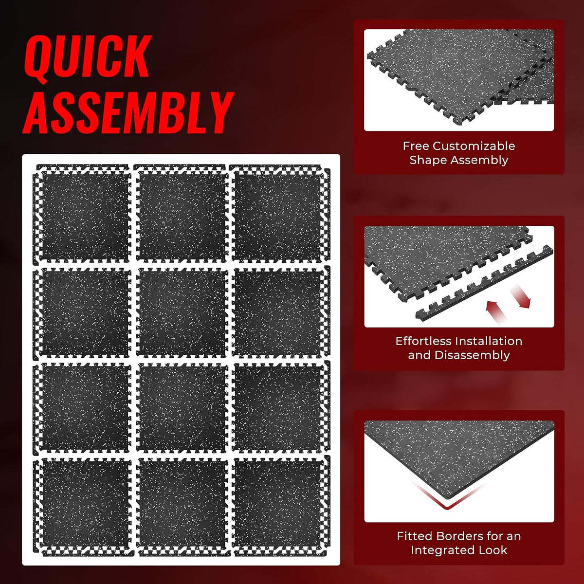 Extra Thick Interlocking Gym Mats