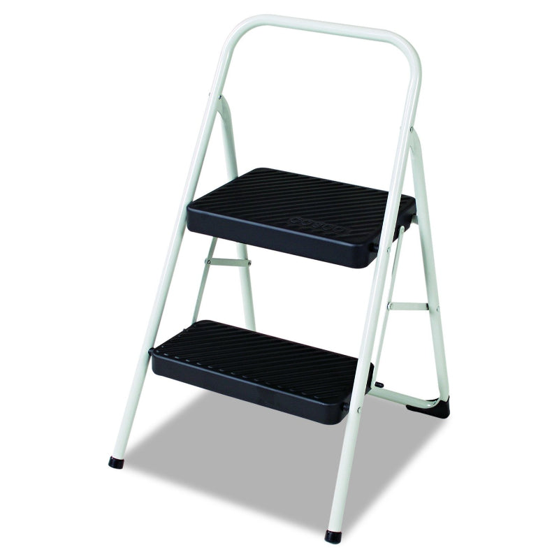 Gray Steel Folding Step Stool