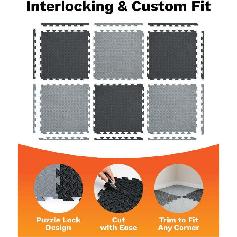 Thick Eva Interlocking Gym Floor Tiles