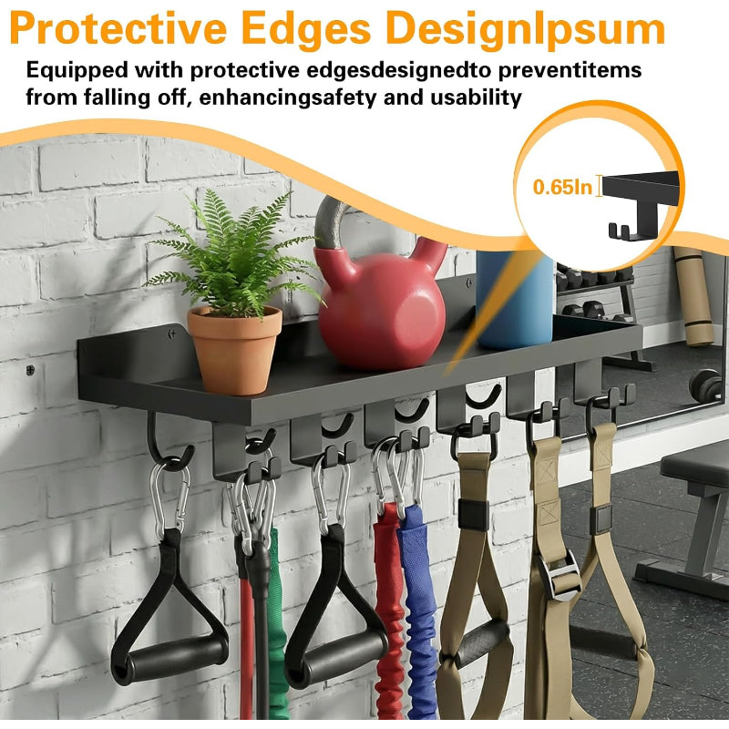 Metal Tonal Accessory Floating Shelf