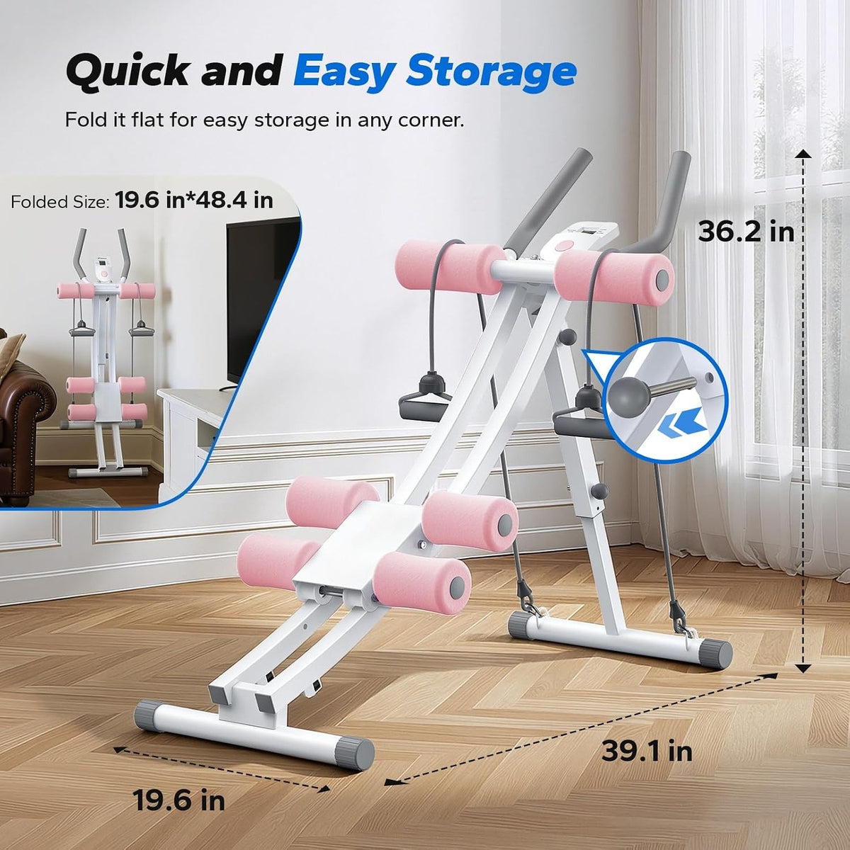 Dual Track Adjustable Ab Trainer