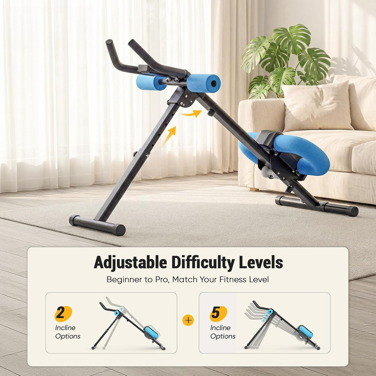 Adjustable Foldable Ab Trainer Machine